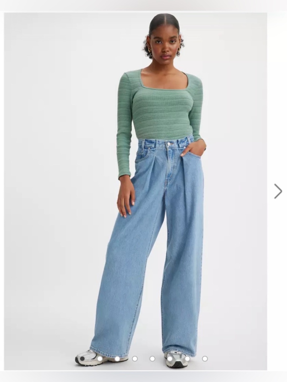 Levi’s Premium Pleated Baggy Dad Women’s Jeans Sz 26